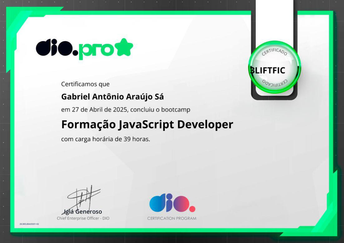 Formação JavaScript Developer